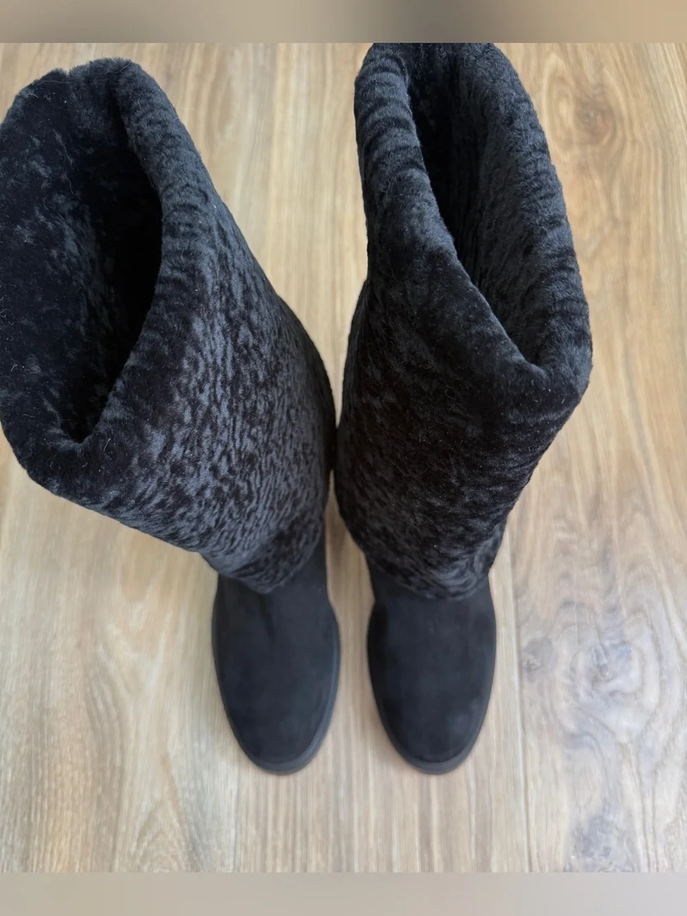Stuart Weitzman Black Suede Over-the-Knee Boots Size 9.5B